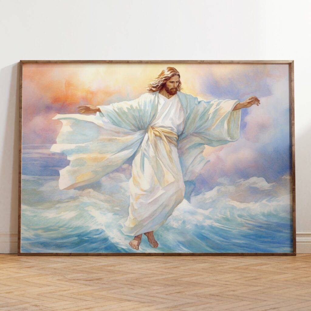 Jesus Walking on Water Wall Art