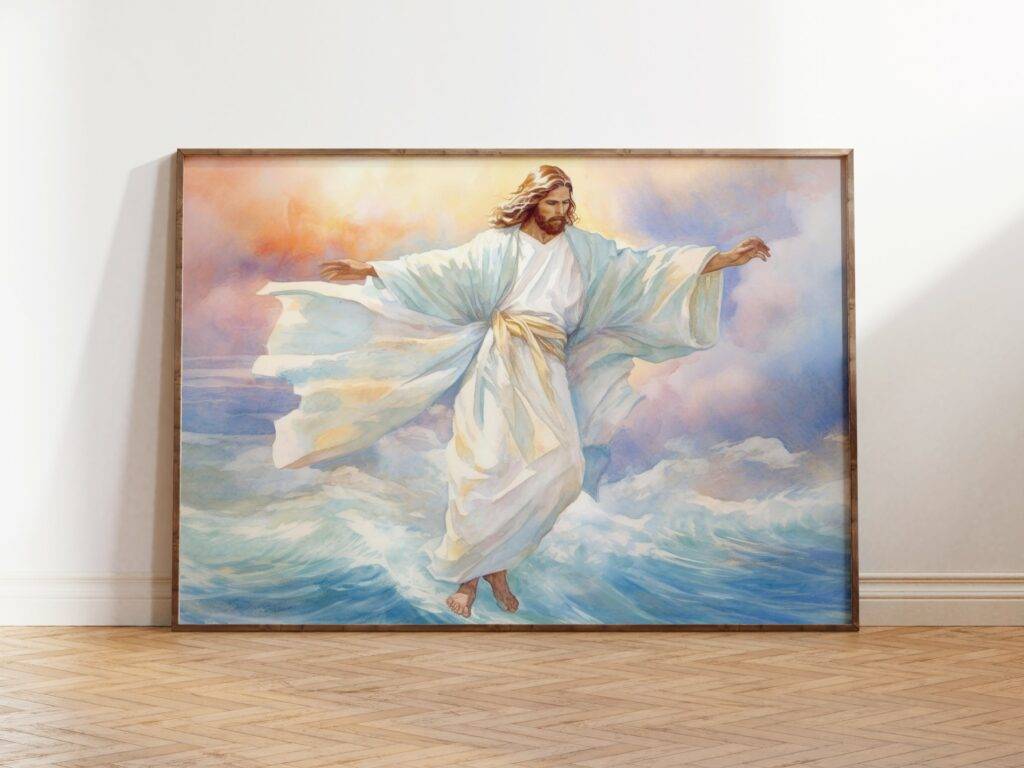 Jesus Walking on Water Wall Art
