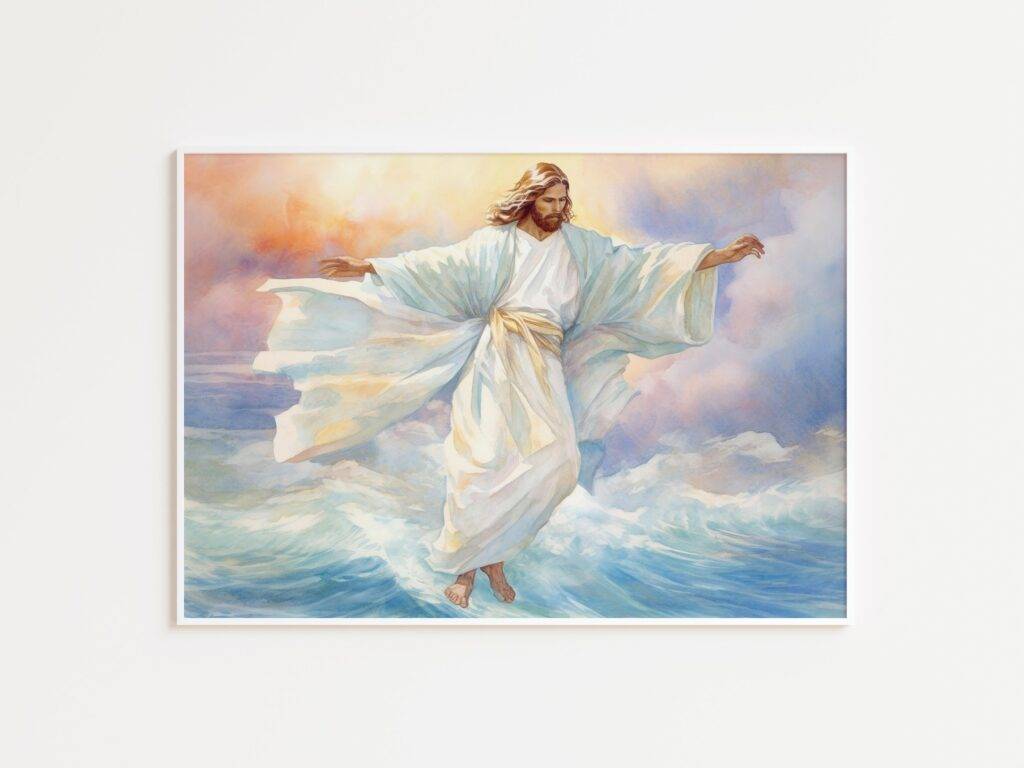 Jesus Walking on Water Wall Art - Image 3