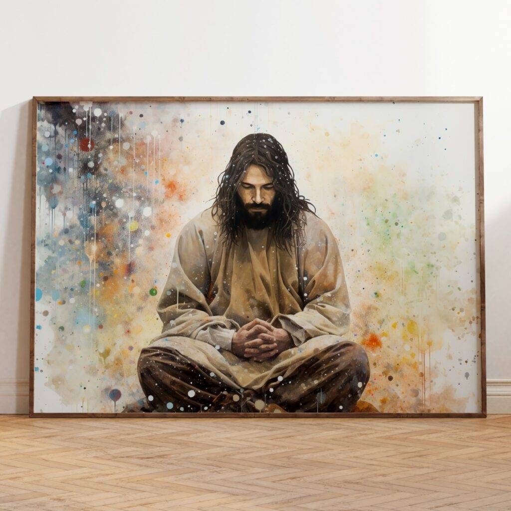 Jesus Praying Wall Art