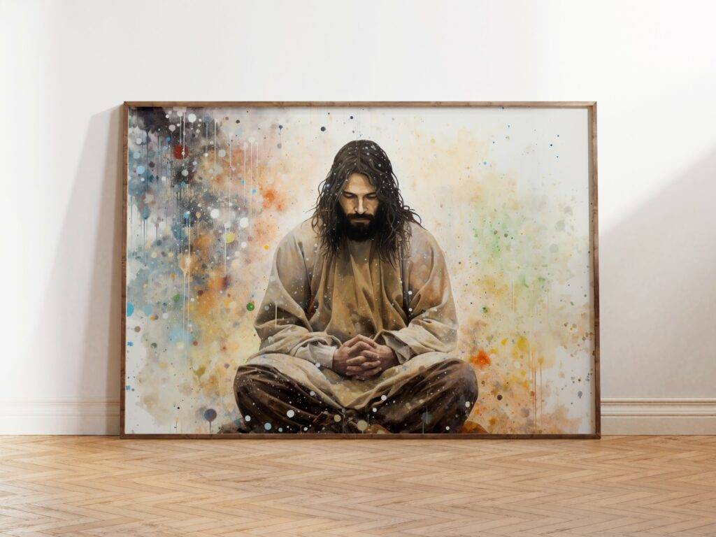 Jesus Praying Wall Art