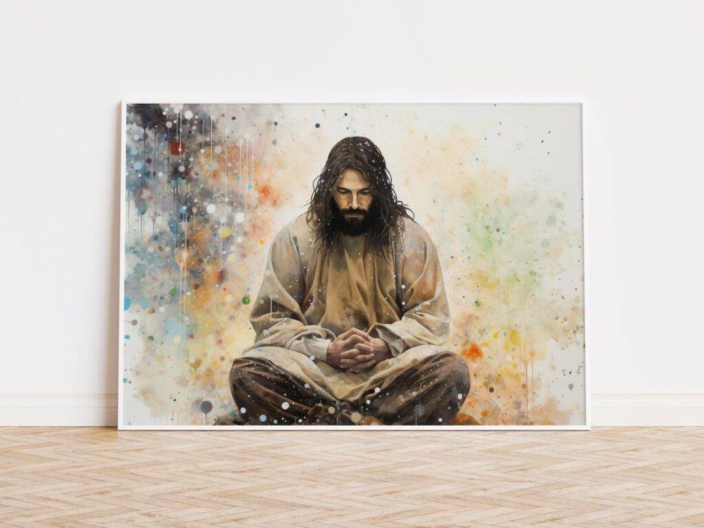 Jesus Praying Wall Art - Image 3