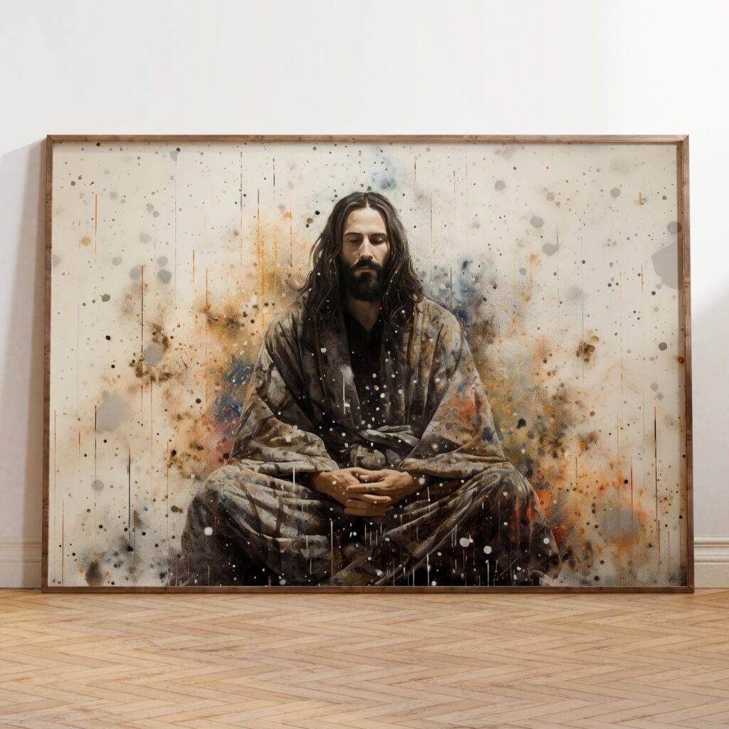 Jesus Praying Wall Art