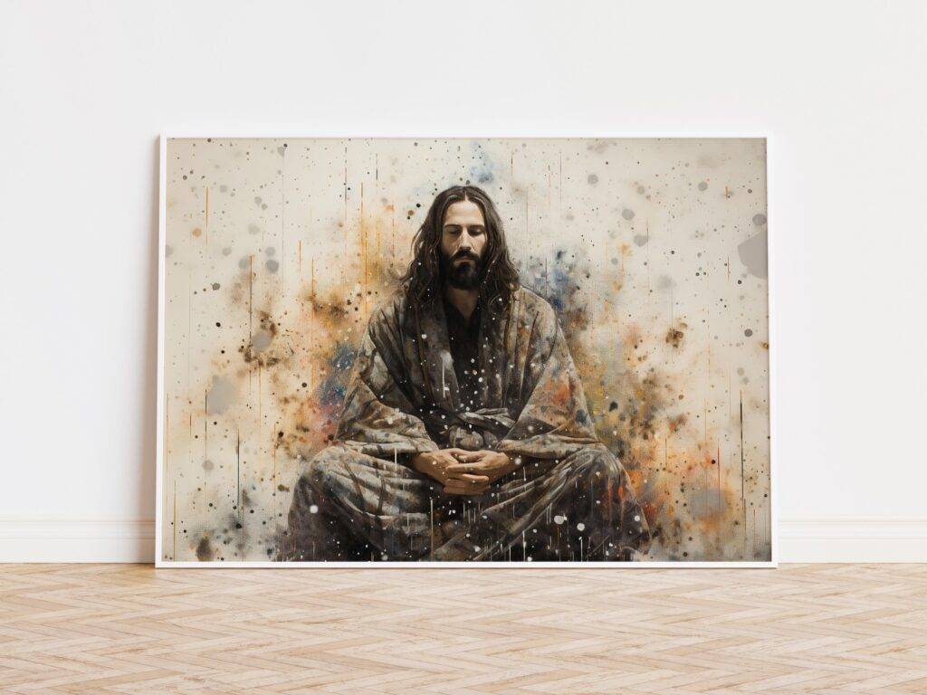 Jesus Praying Wall Art - Image 3