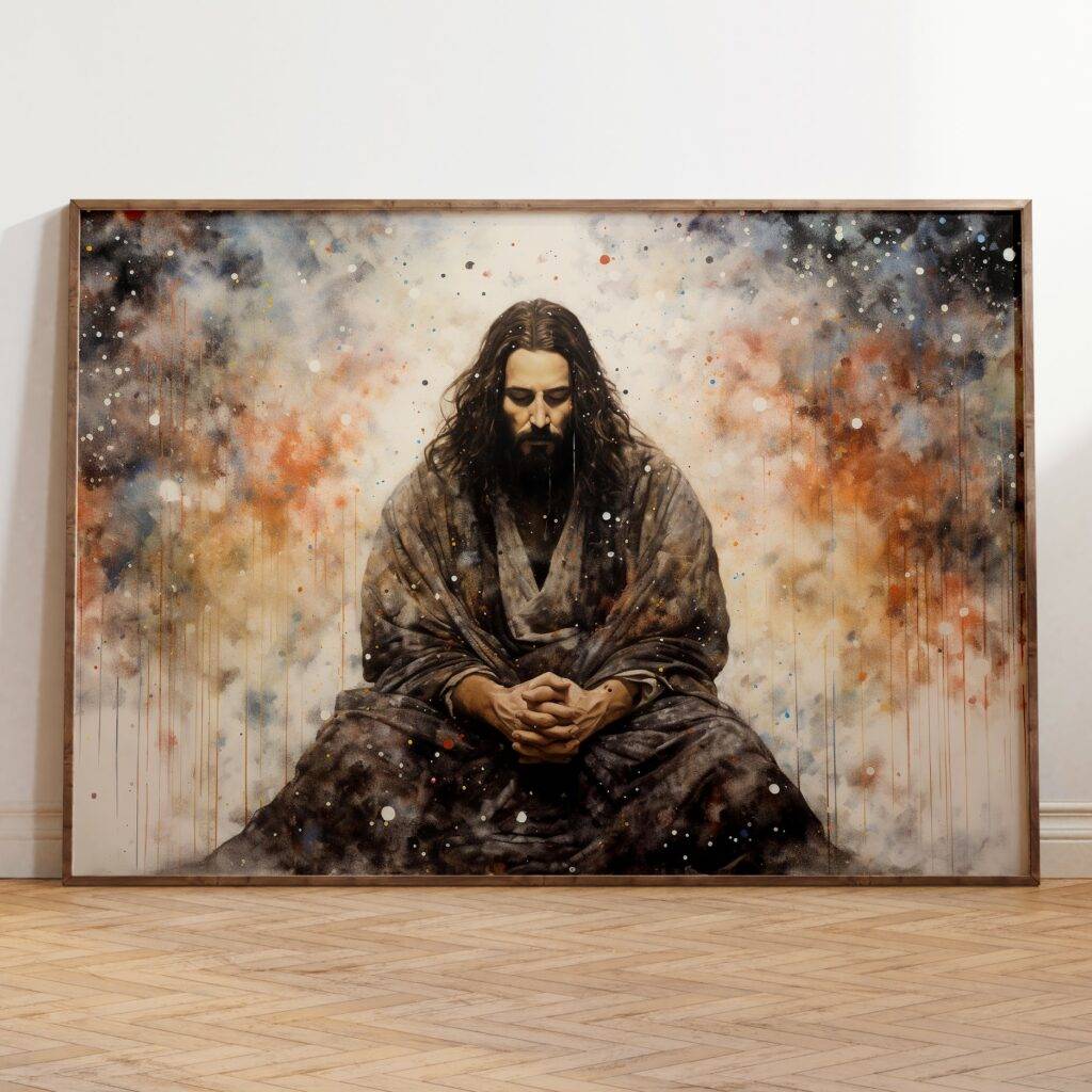 Jesus Praying Wall Art