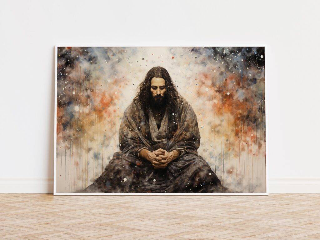Jesus Praying Wall Art - Image 3