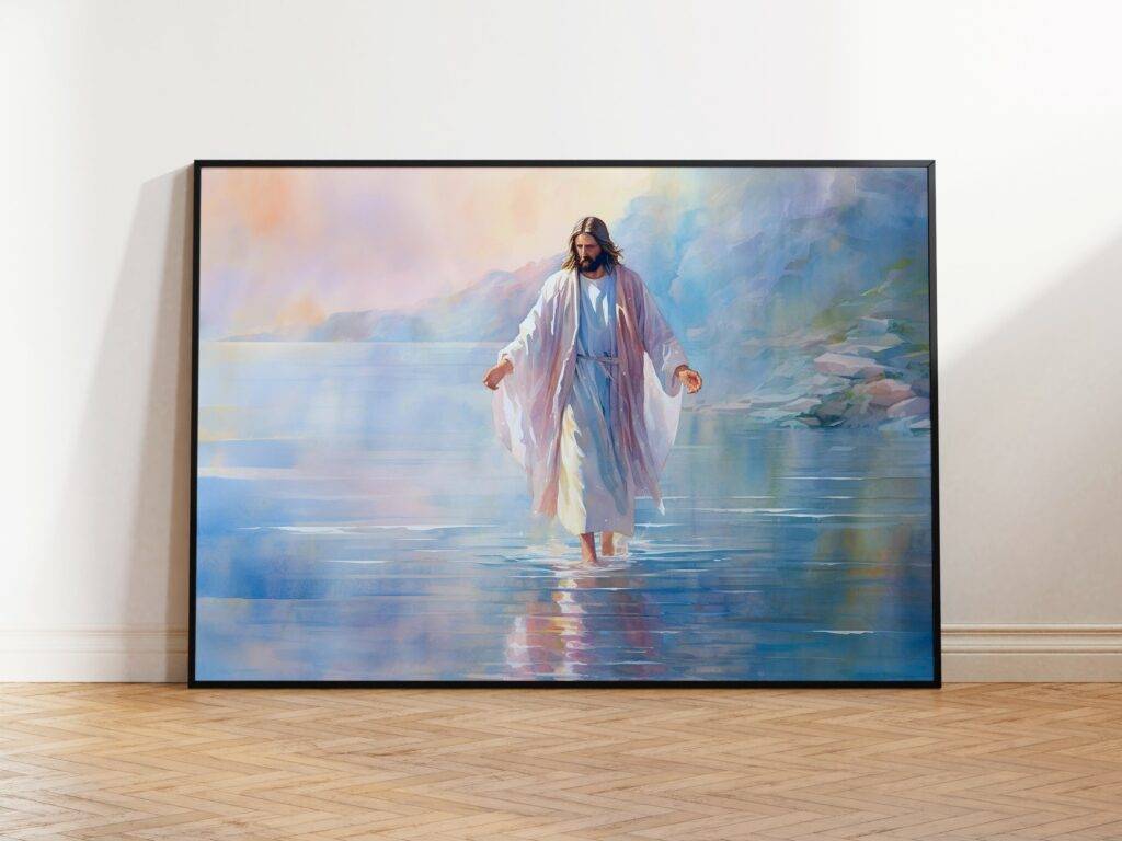 Jesus Walking on Water Wall Art - Image 3