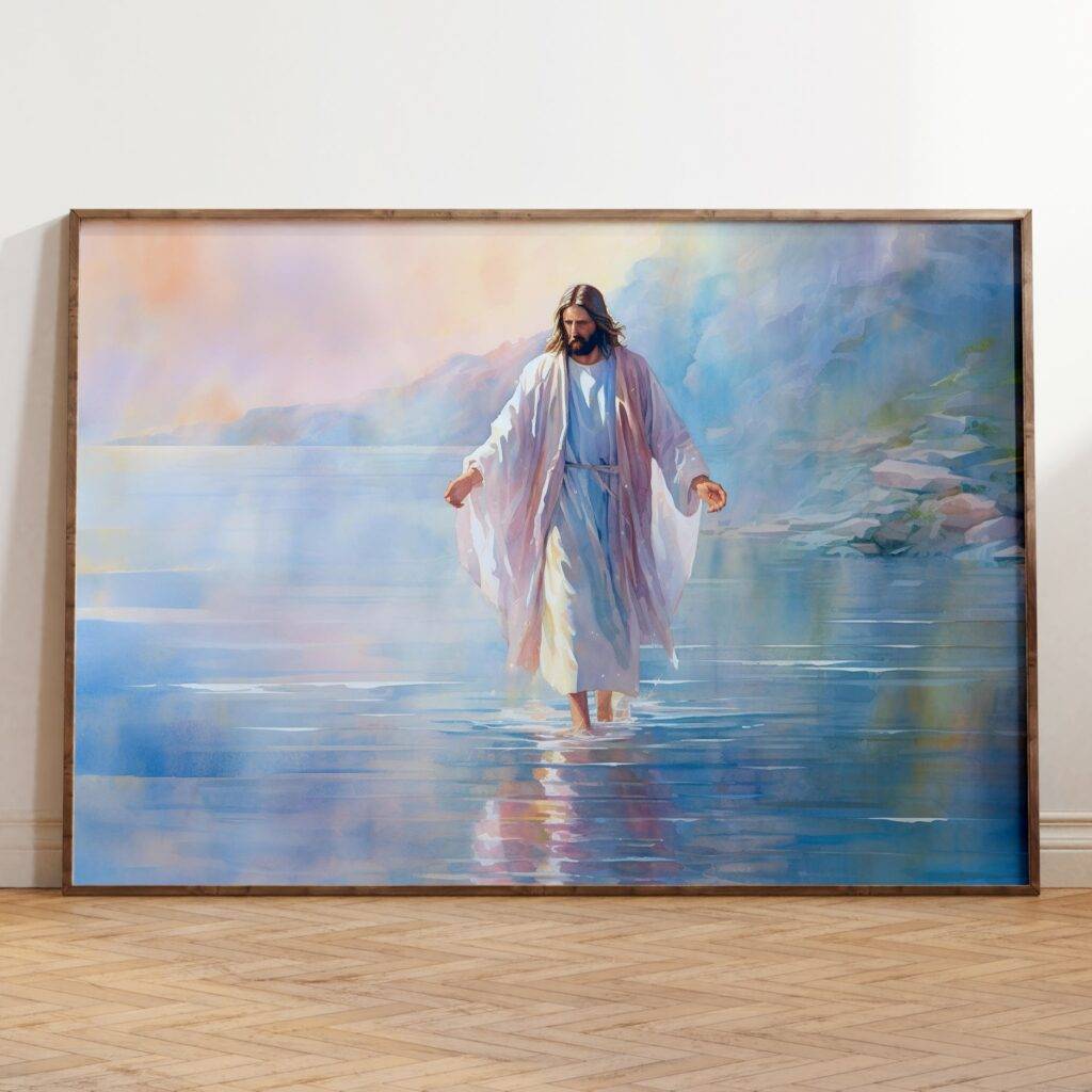Jesus Walking on Water Wall Art
