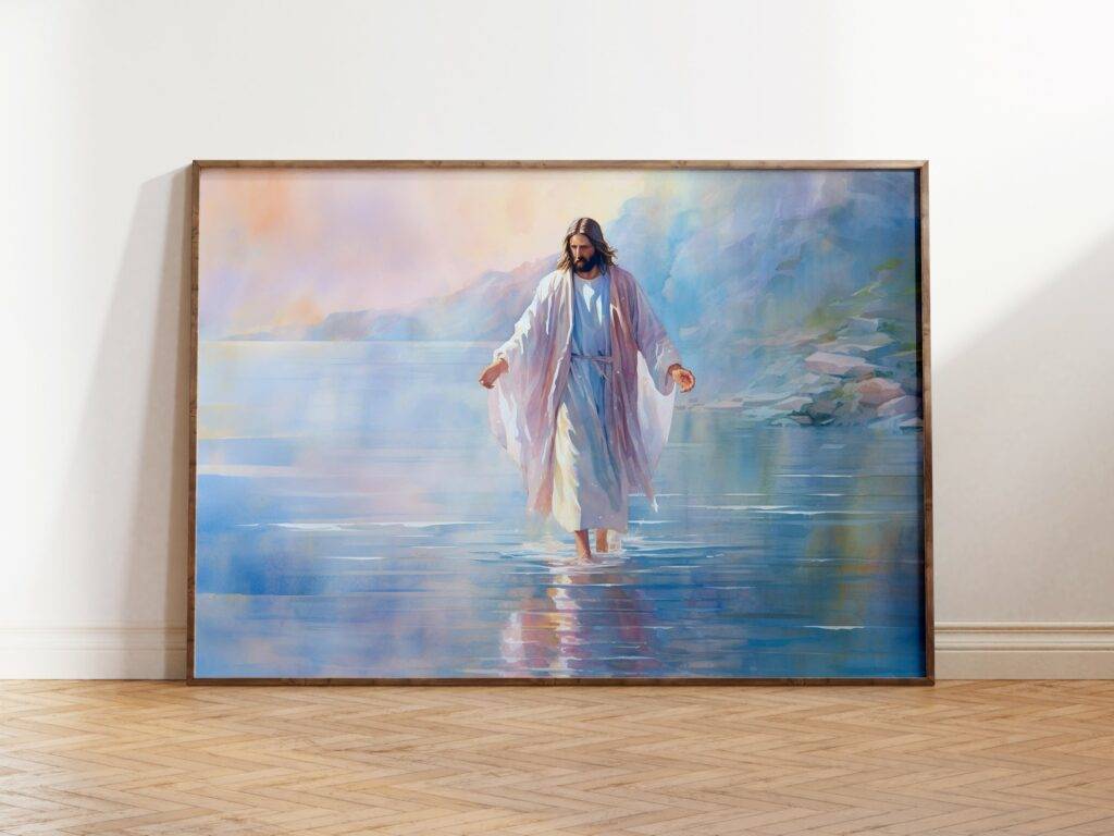 Jesus Walking on Water Wall Art