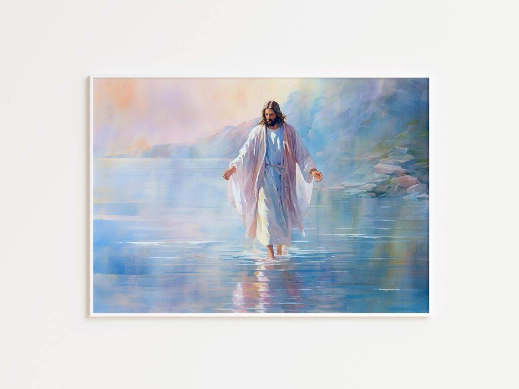 Jesus Walking on Water Wall Art - Image 2