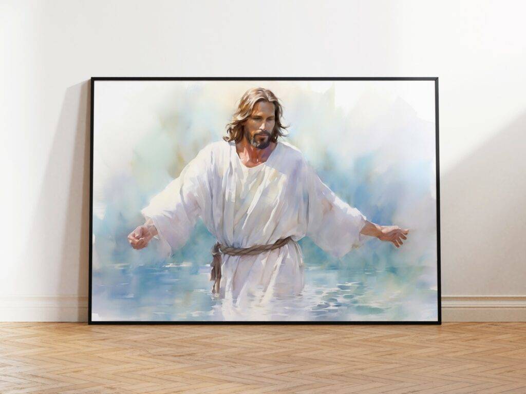 Jesus Walking on Water Wall Art - Image 2
