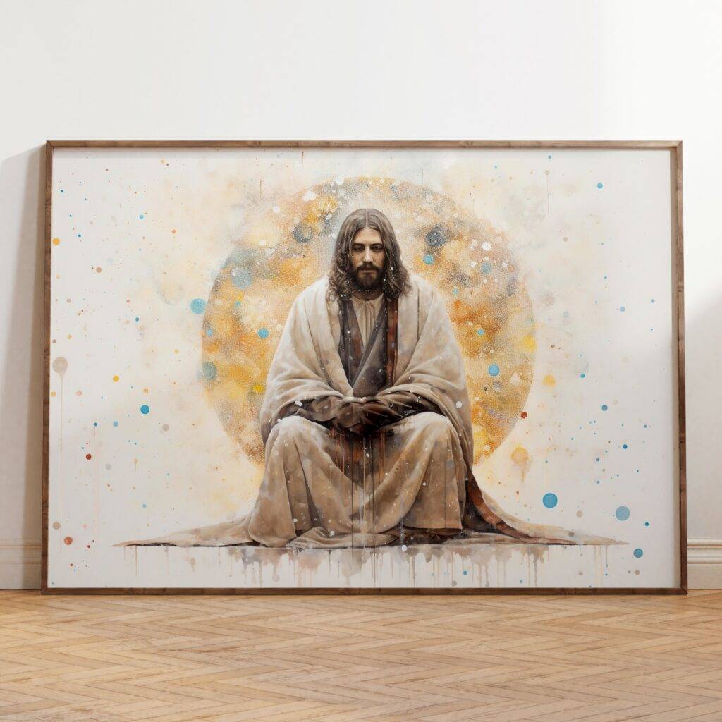 Jesus Praying Wall Art