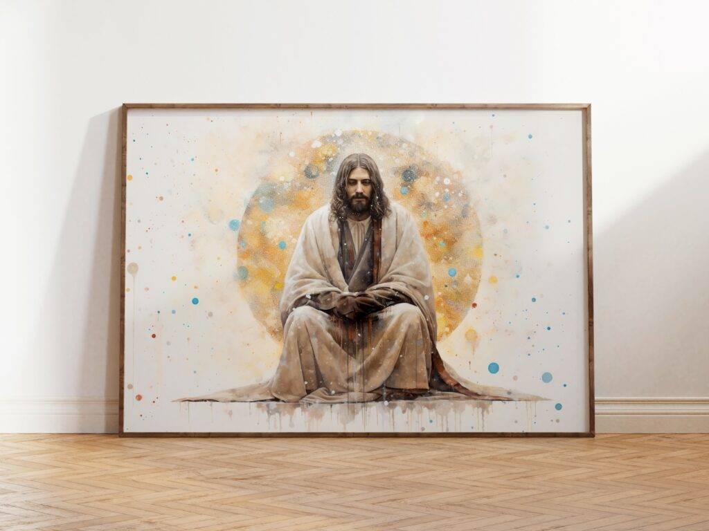 Jesus Praying Wall Art
