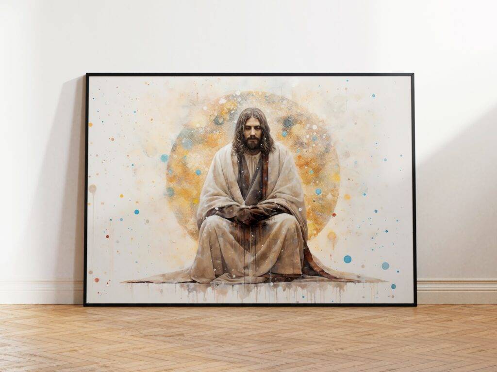 Jesus Praying Wall Art - Image 2