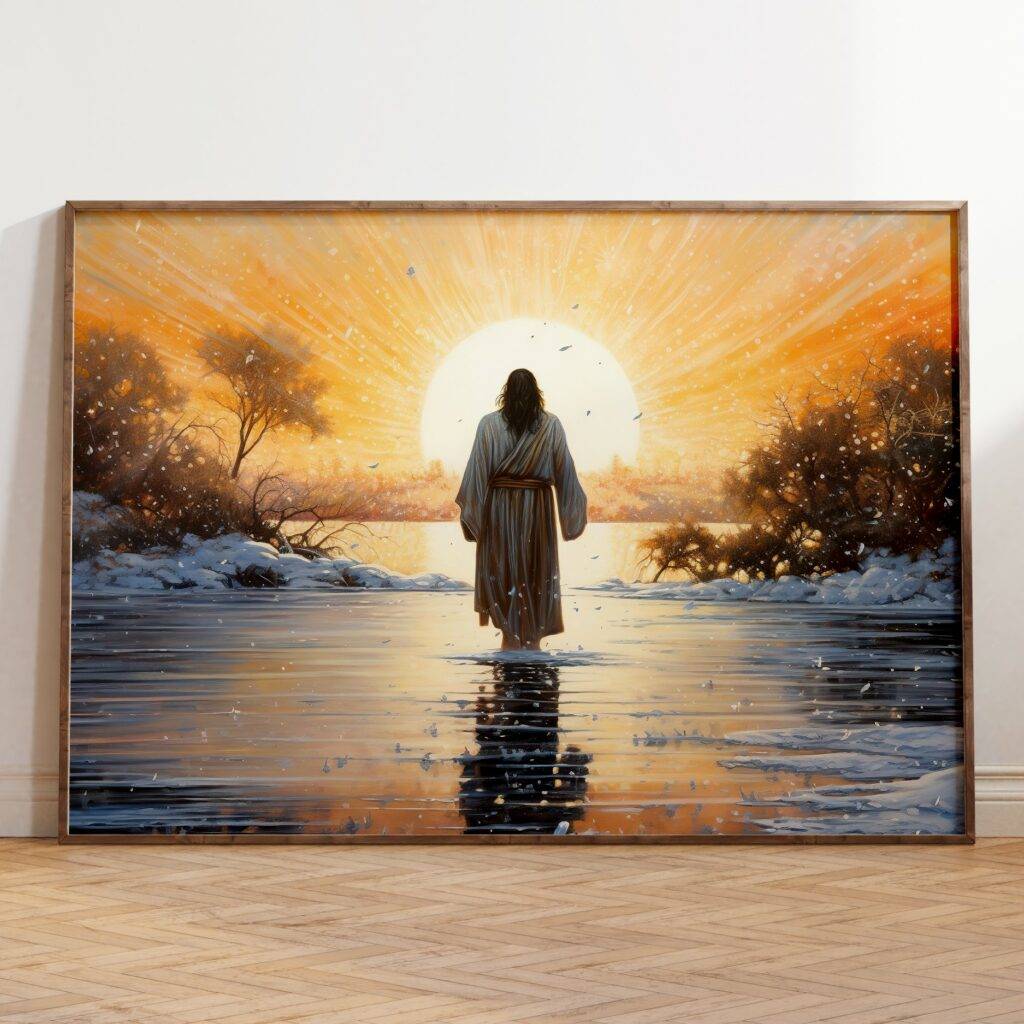 Jesus Walking on Water Wall Art