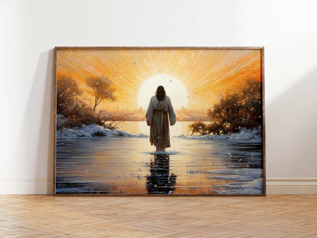 Jesus Walking on Water Wall Art
