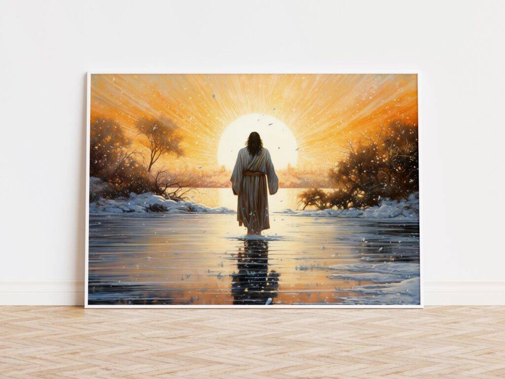 Jesus Walking on Water Wall Art - Image 3