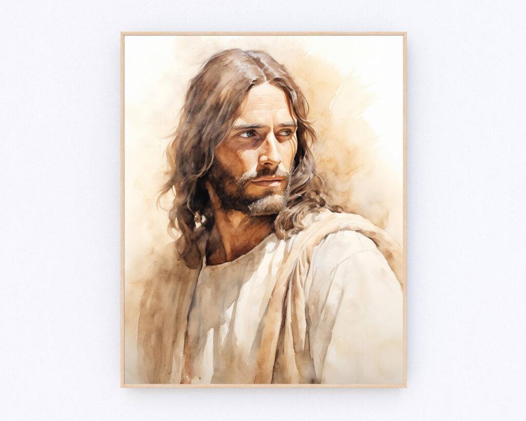 Jesus Christ Wall Art Portrait - Image 3