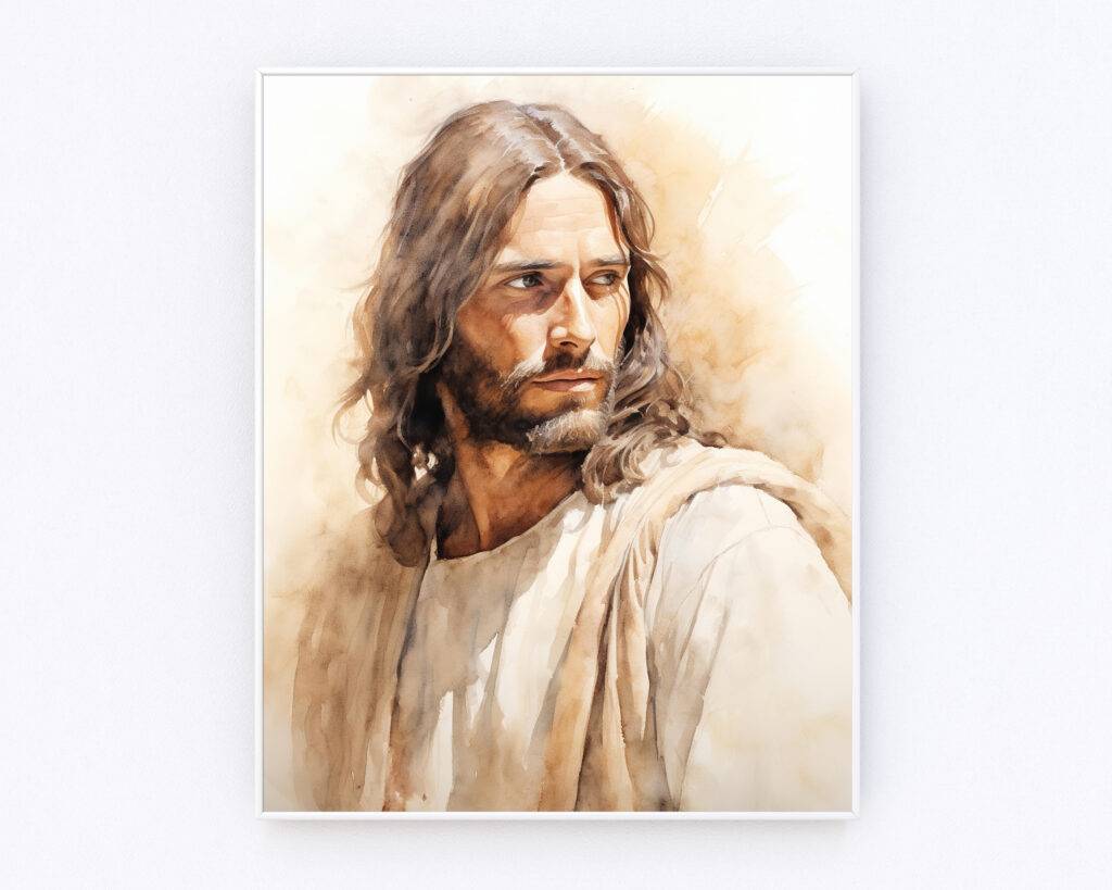 Jesus Christ Wall Art Portrait