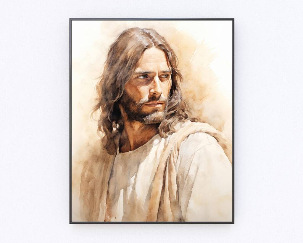 Jesus Christ Wall Art Portrait - Image 4