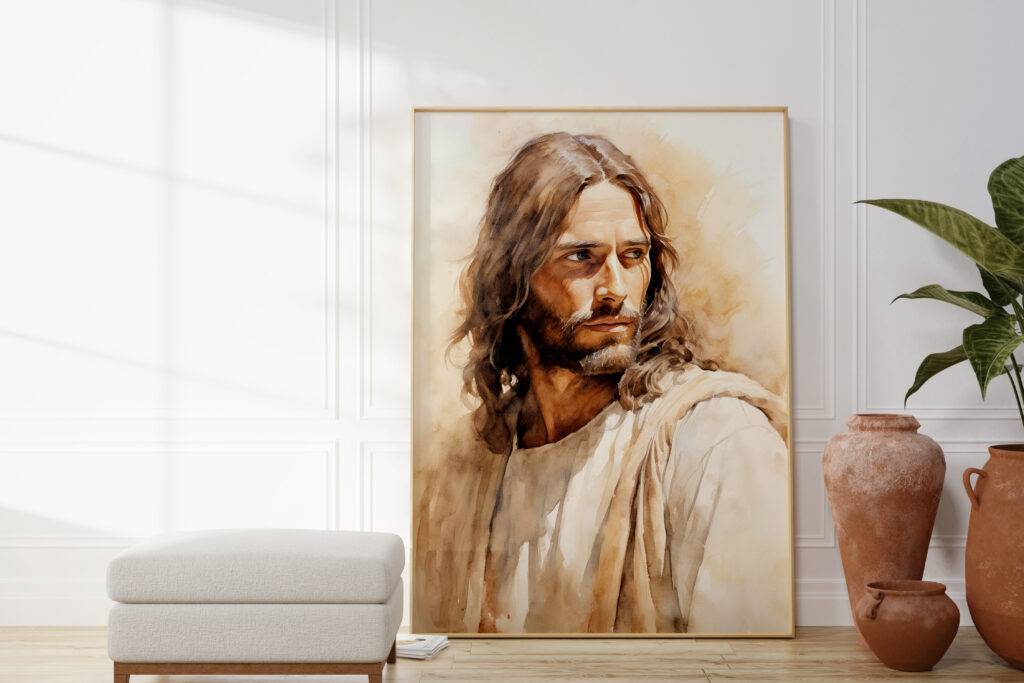 Jesus Christ Wall Art Portrait - Image 2