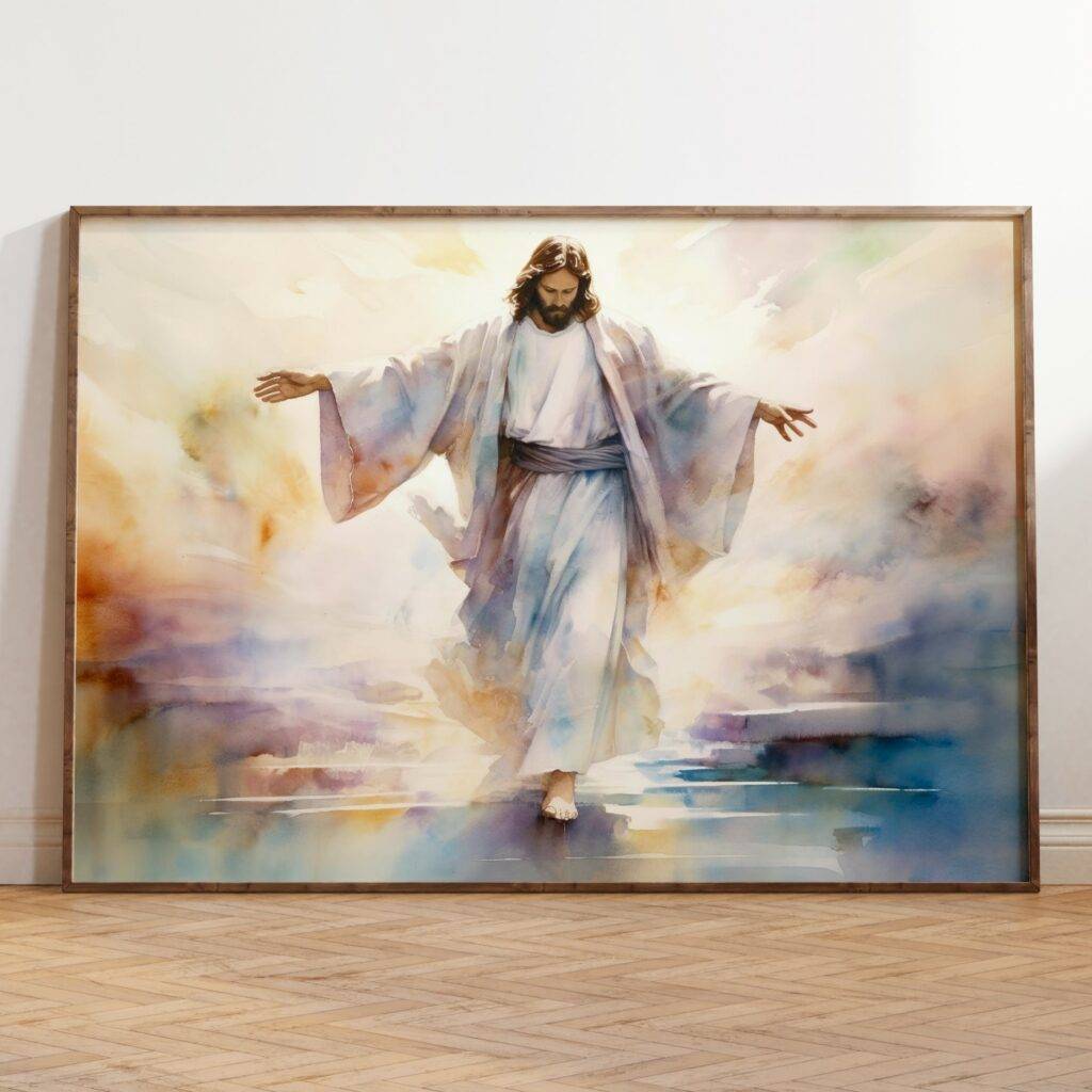 Jesus Walking on Water Wall Art