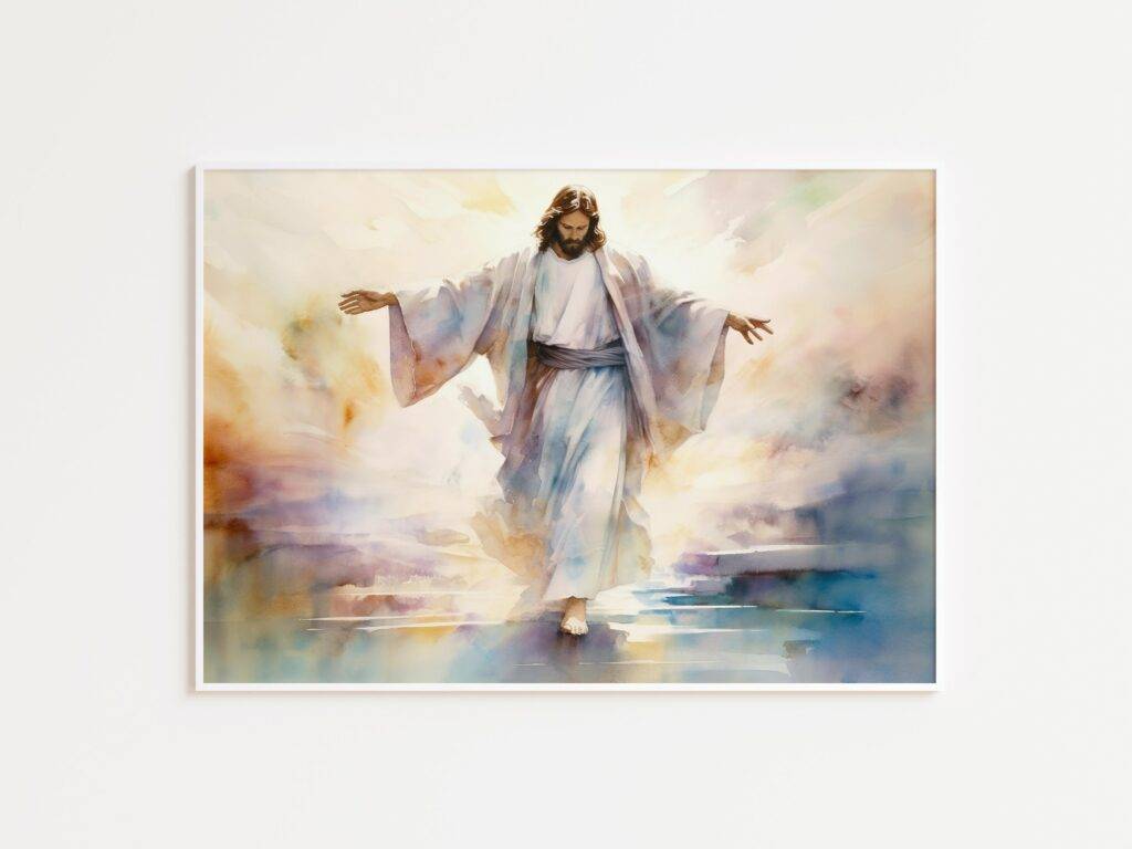Jesus Walking on Water Wall Art - Image 3