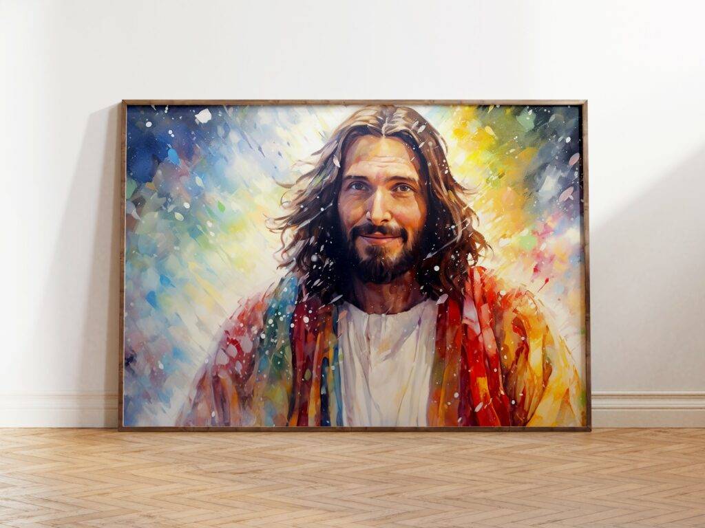 Jesus Christ Wall Art - Set of Two - Image 3