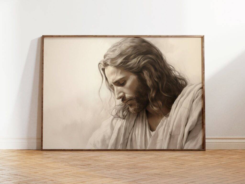 Jesus Christ Wall Art - Set of Two - Image 3