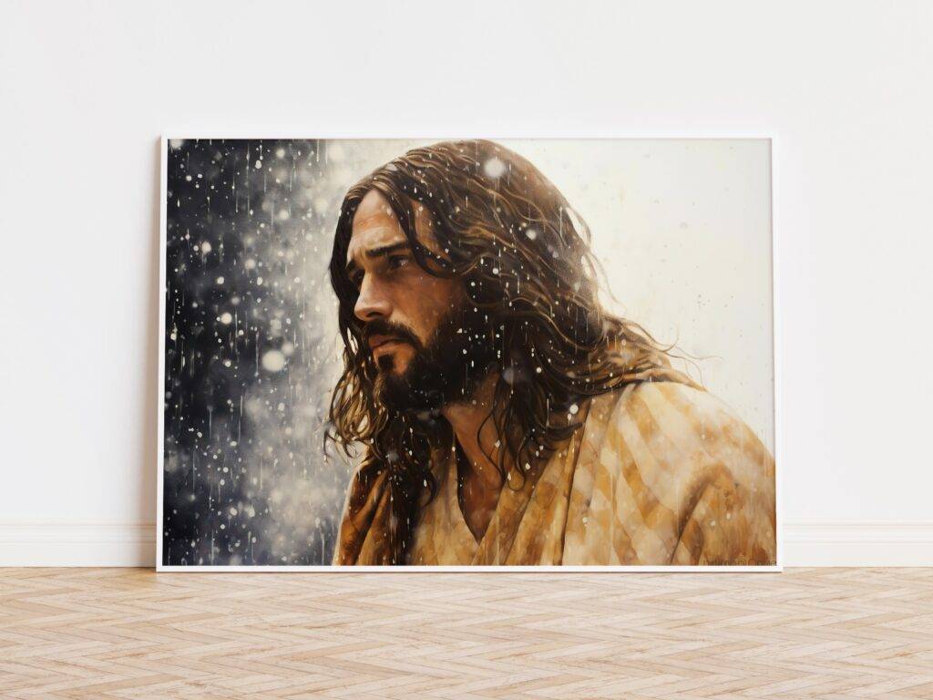 Jesus Christ Wall Art Portrait - Image 3