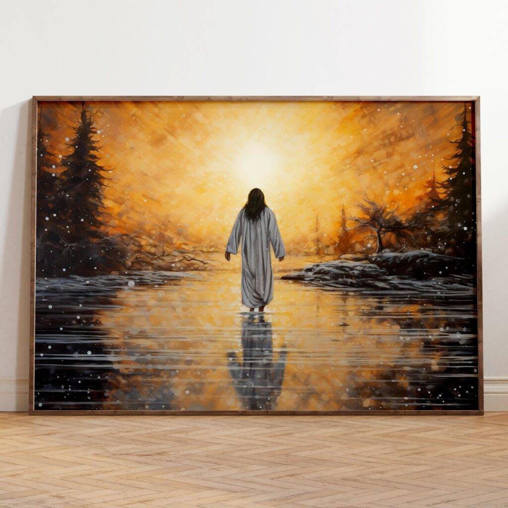 Jesus Walking on Water Wall Art