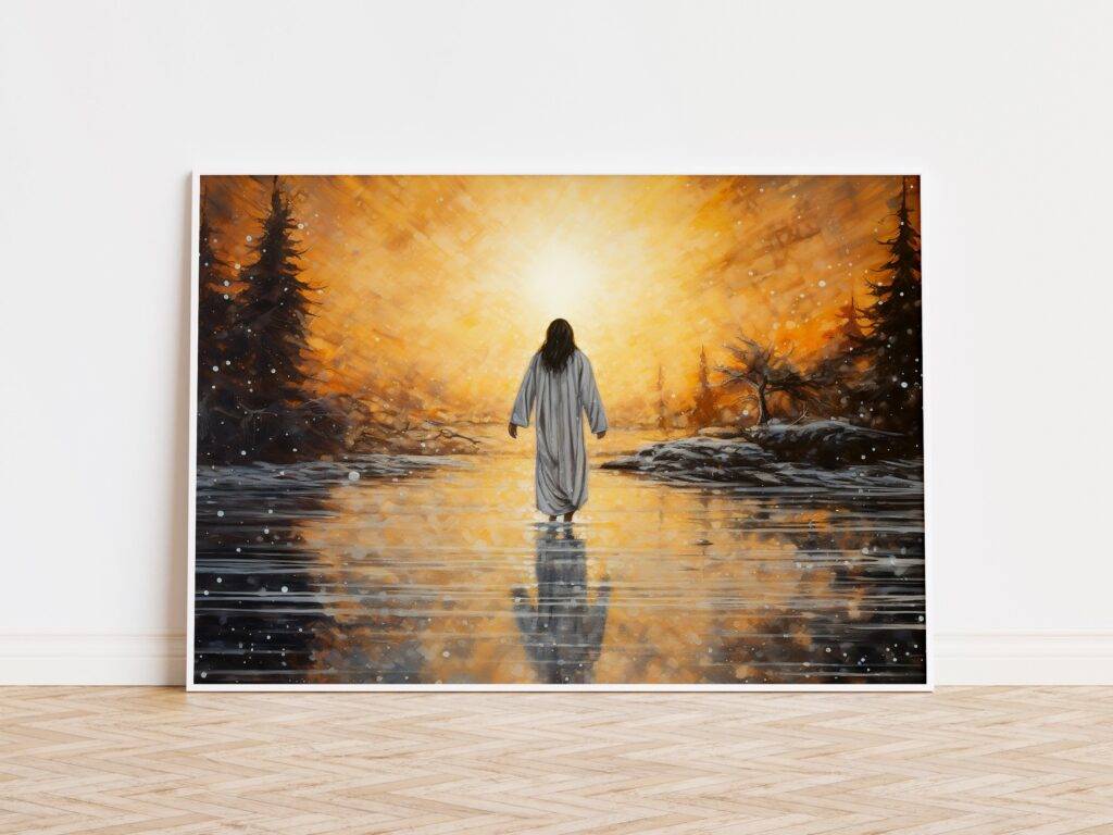 Jesus Walking on Water Wall Art - Image 3