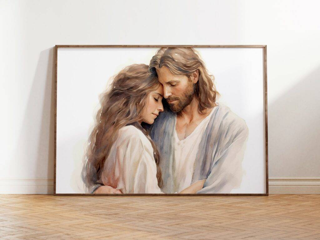 Jesus Christ Wall Art - Set of Two - Image 2