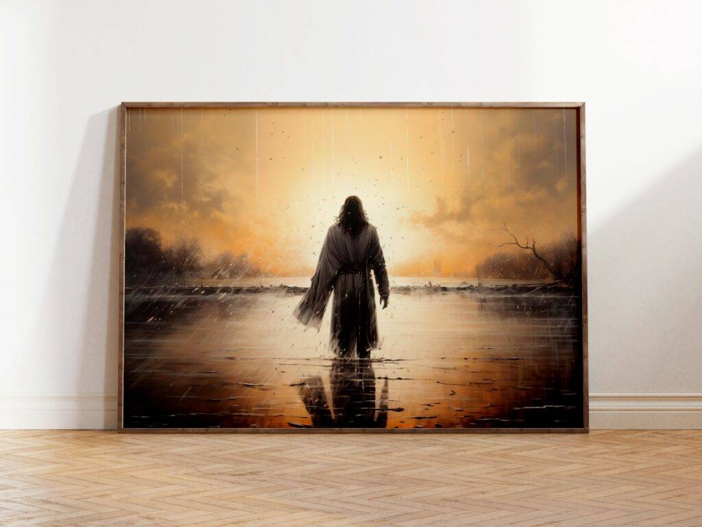Jesus Walking on Water Wall Art - Image 2