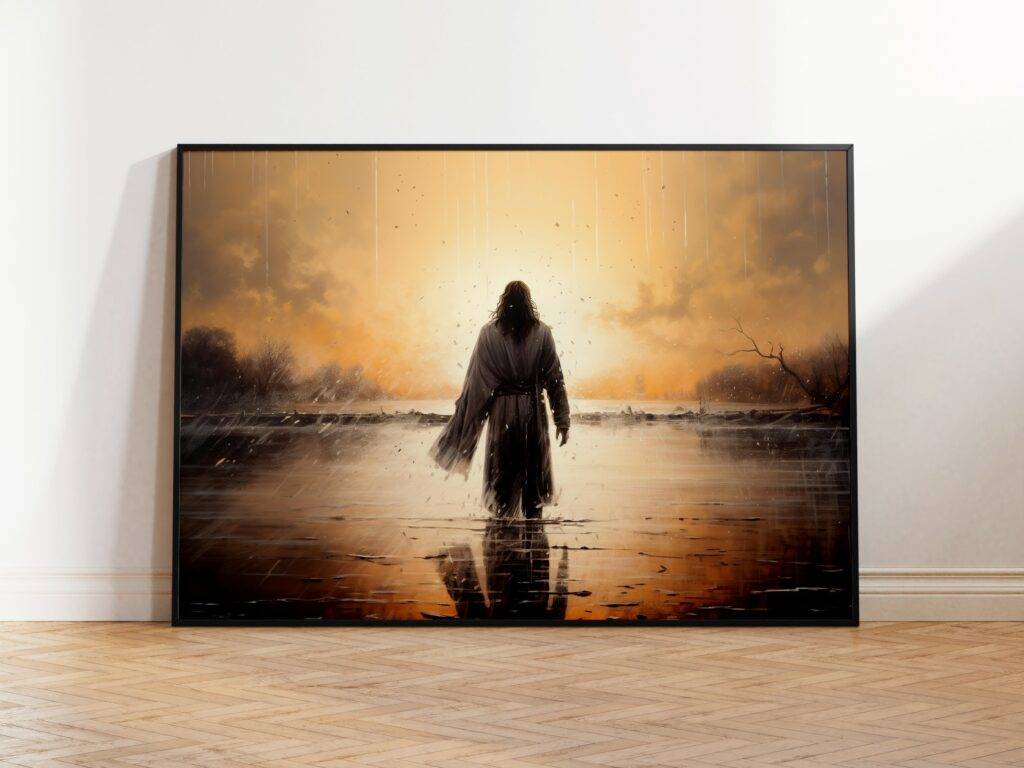 Jesus Walking on Water Wall Art
