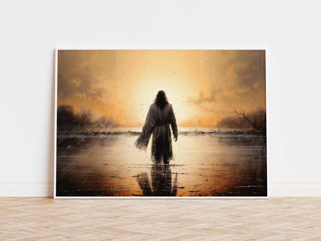 Jesus Walking on Water Wall Art - Image 3