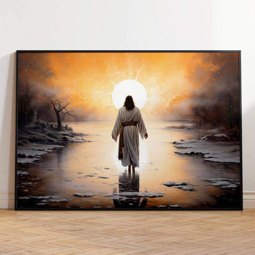 Jesus Walking on Water Wall Art