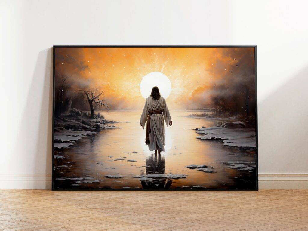 Jesus Walking on Water Wall Art