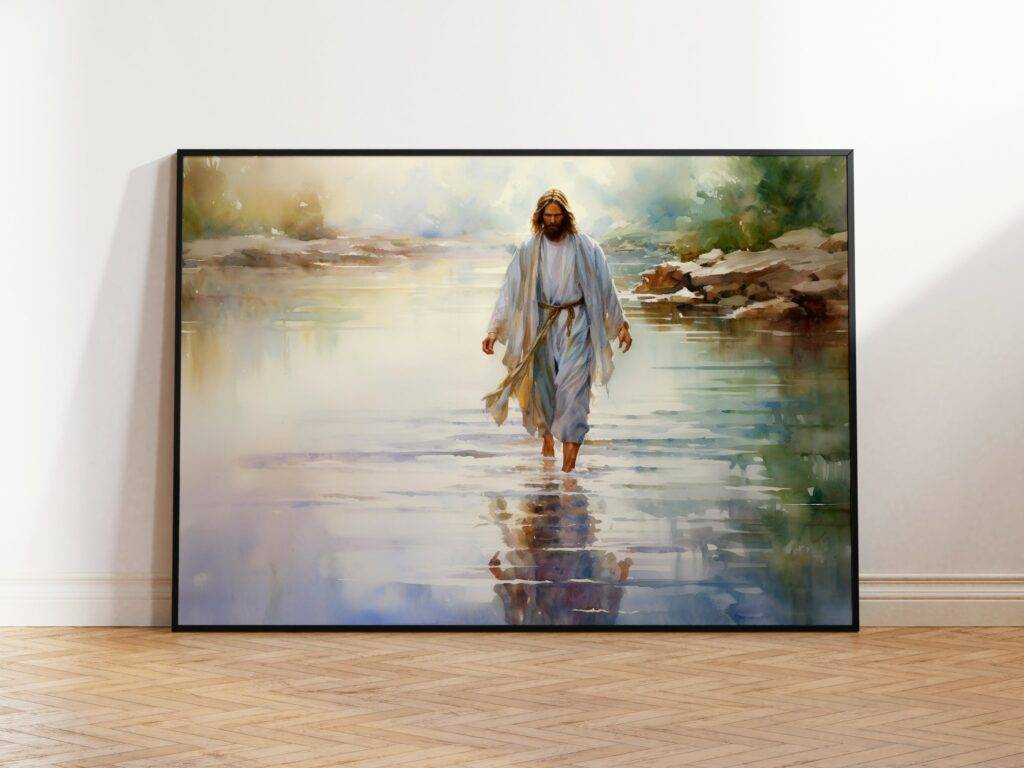 Jesus Walking on Water Wall Art - Image 2