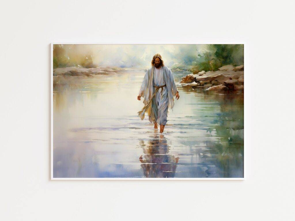 Jesus Walking on Water Wall Art - Image 3