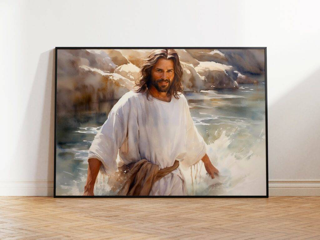 Jesus Walking on Water Wall Art - Image 2