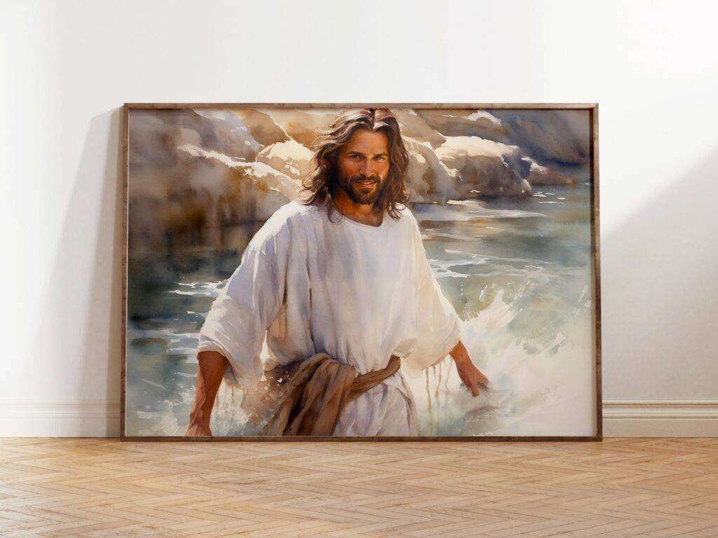 Jesus Walking on Water Wall Art