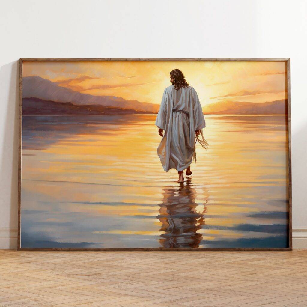 Jesus Walking on Water Wall Art
