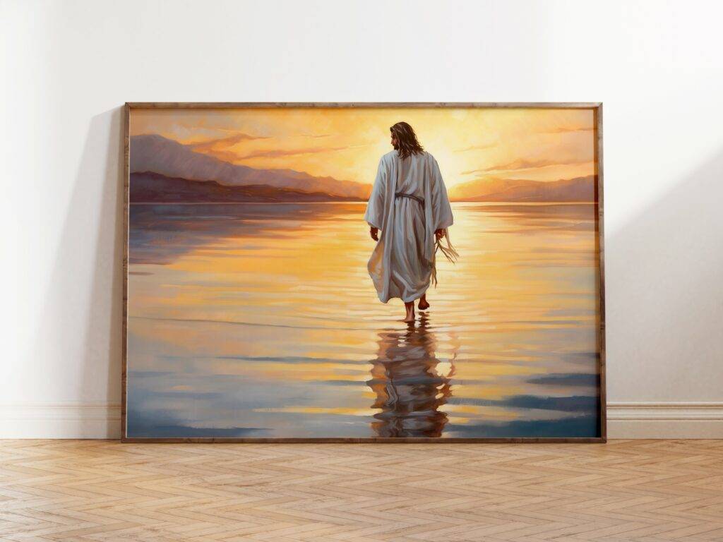 Jesus Walking on Water Wall Art