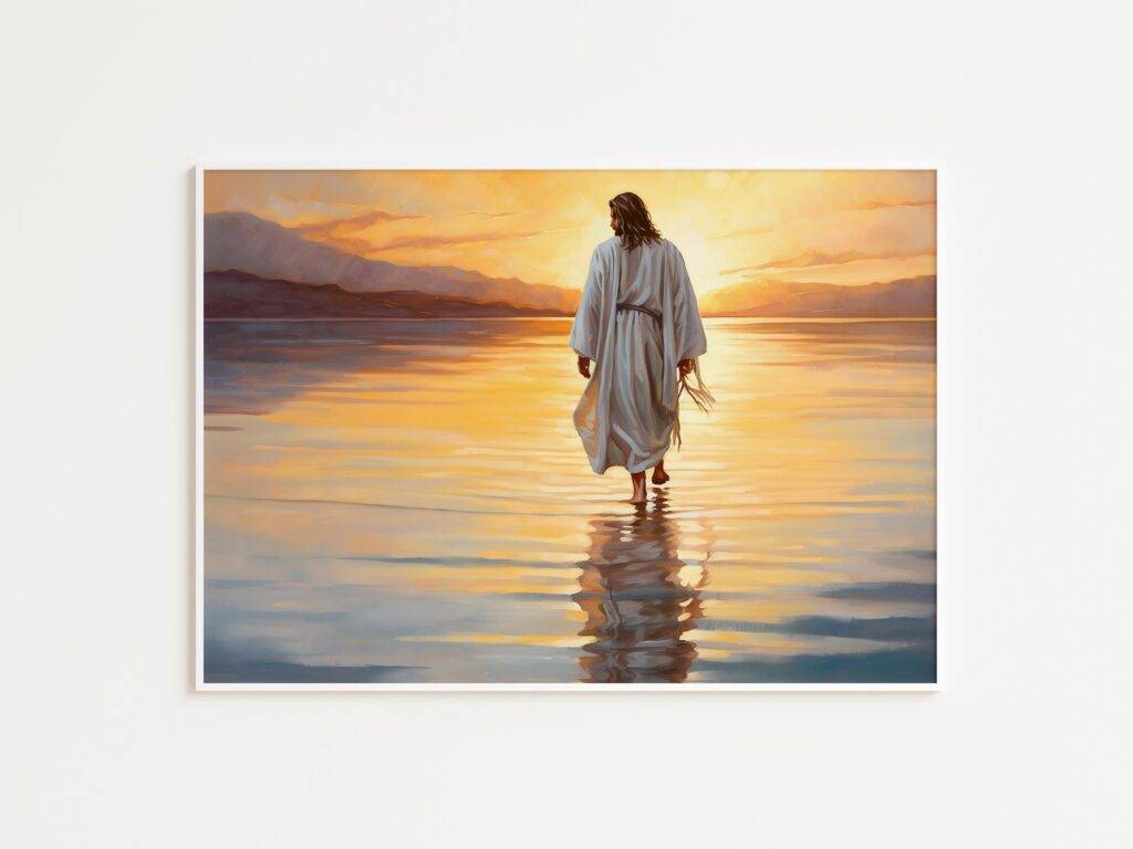 Jesus Walking on Water Wall Art - Image 3