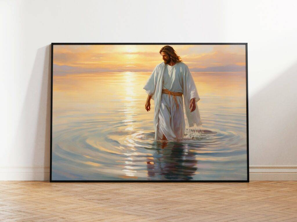 Jesus Walking on Water Wall Art - Image 2