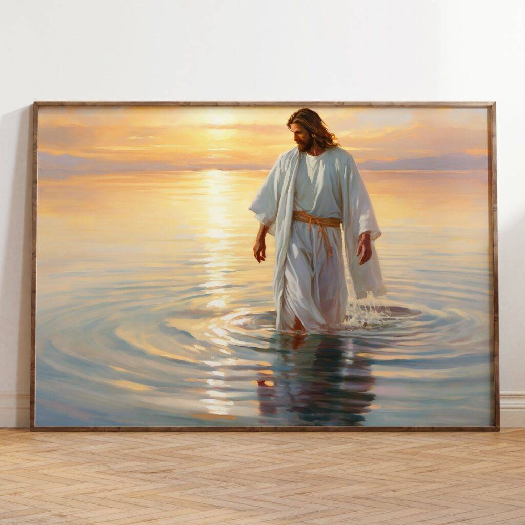 Jesus Walking on Water Wall Art