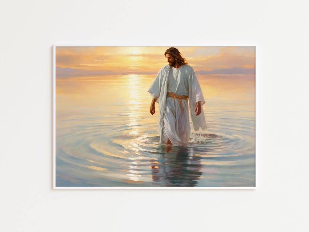 Jesus Walking on Water Wall Art - Image 3