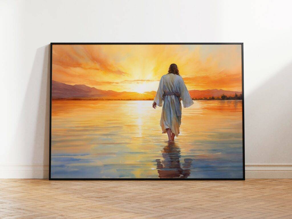 Jesus Walking on Water Wall Art - Image 2