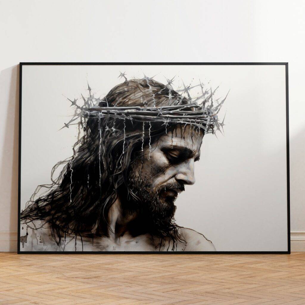 Jesus Crown of Thorns Portrait